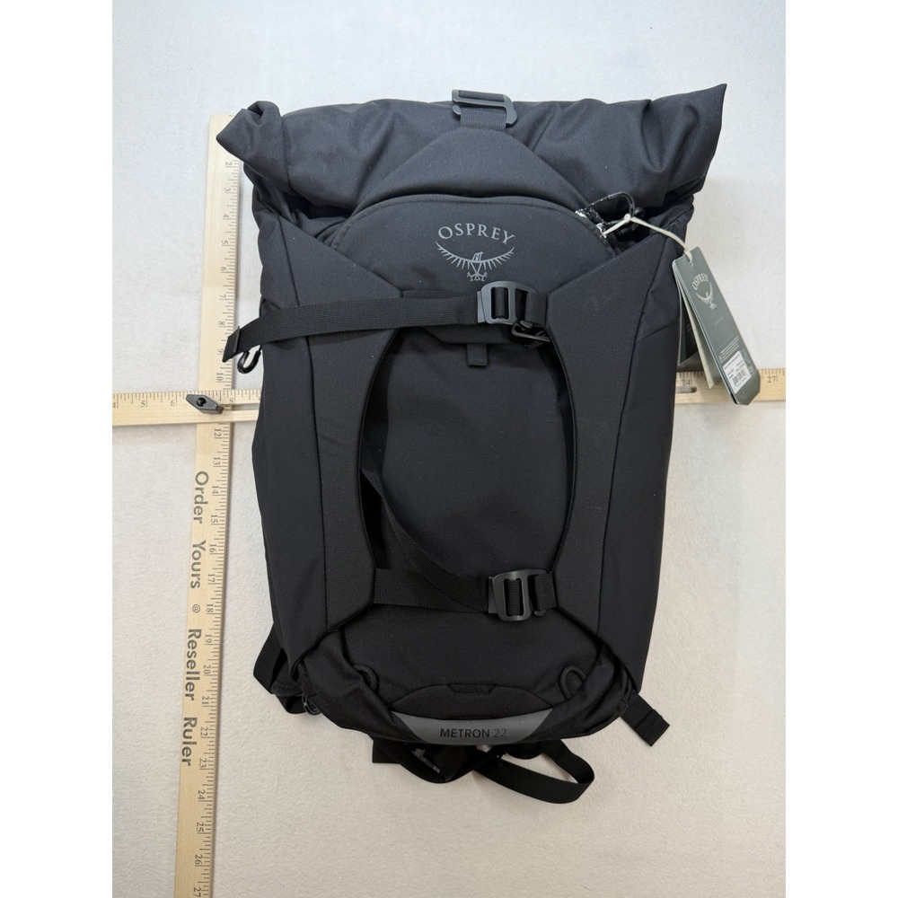 Osprey Pack Metron 24L Pack Black New Bike Commute Bag Rain Cover - Picture 5 of 14